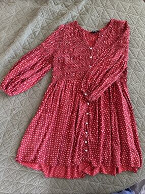 Madewell shirred dress